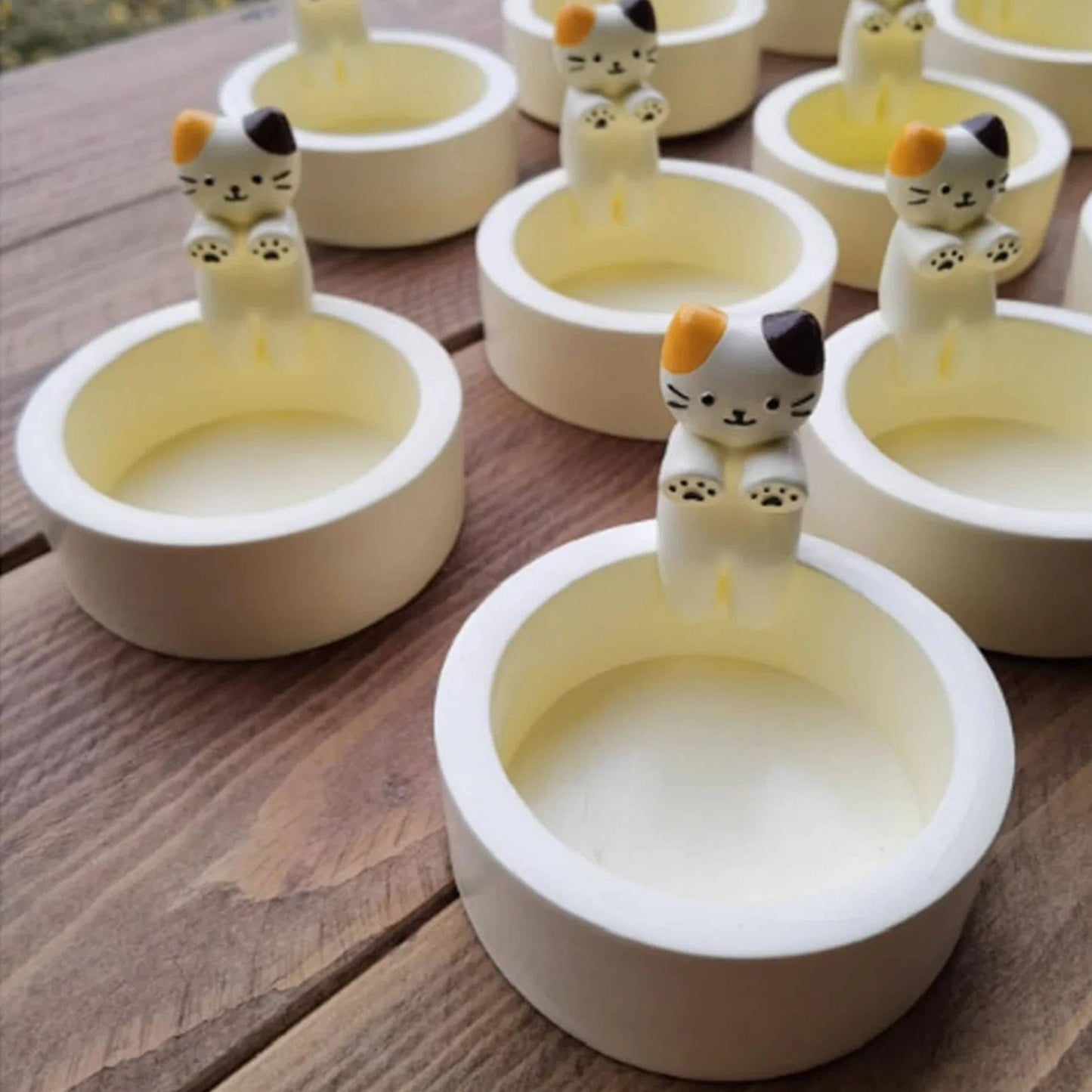 Easter Cute Kitten Candle Holder For Home Decor