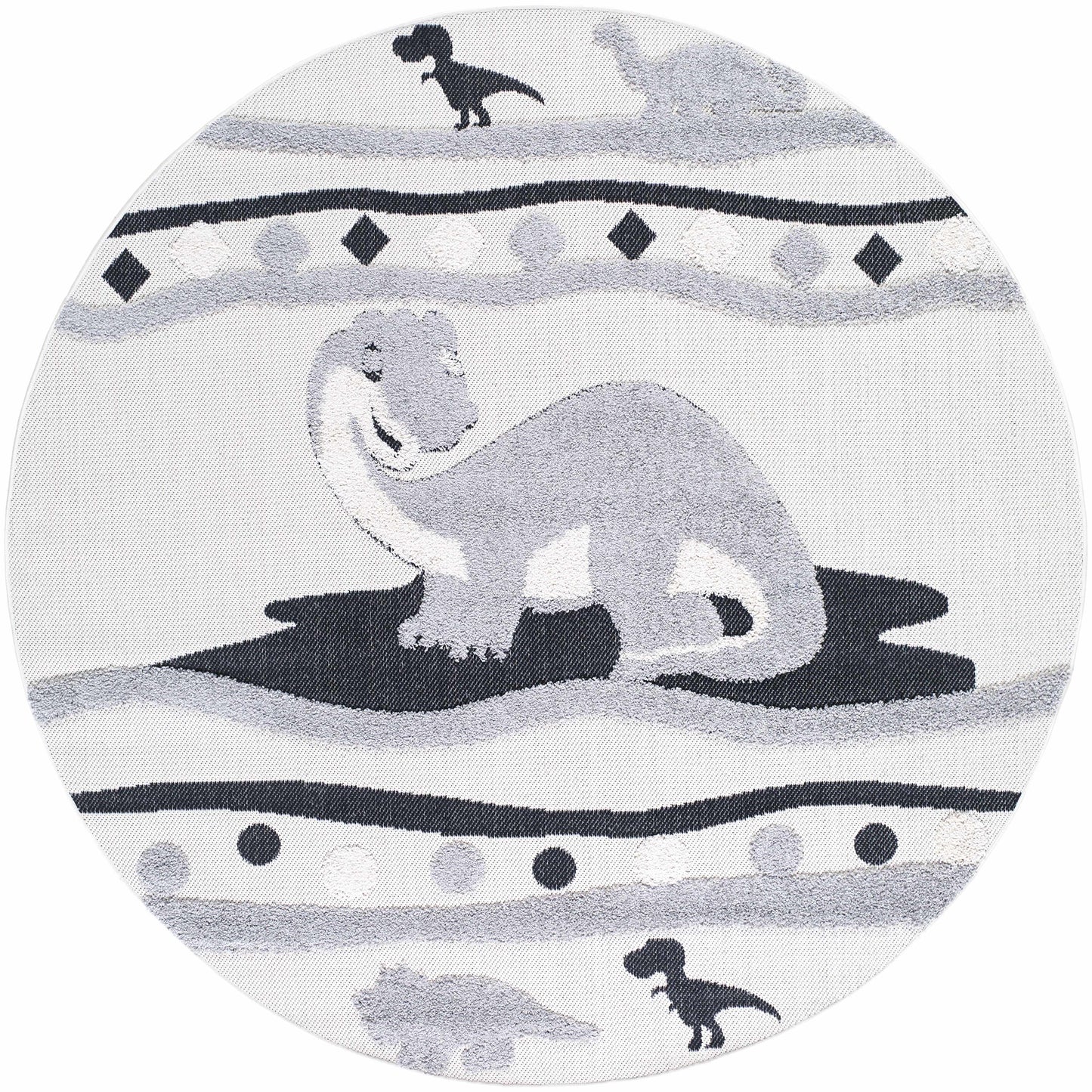 Kids Dinosaur Animal Print Nursery Area Rug