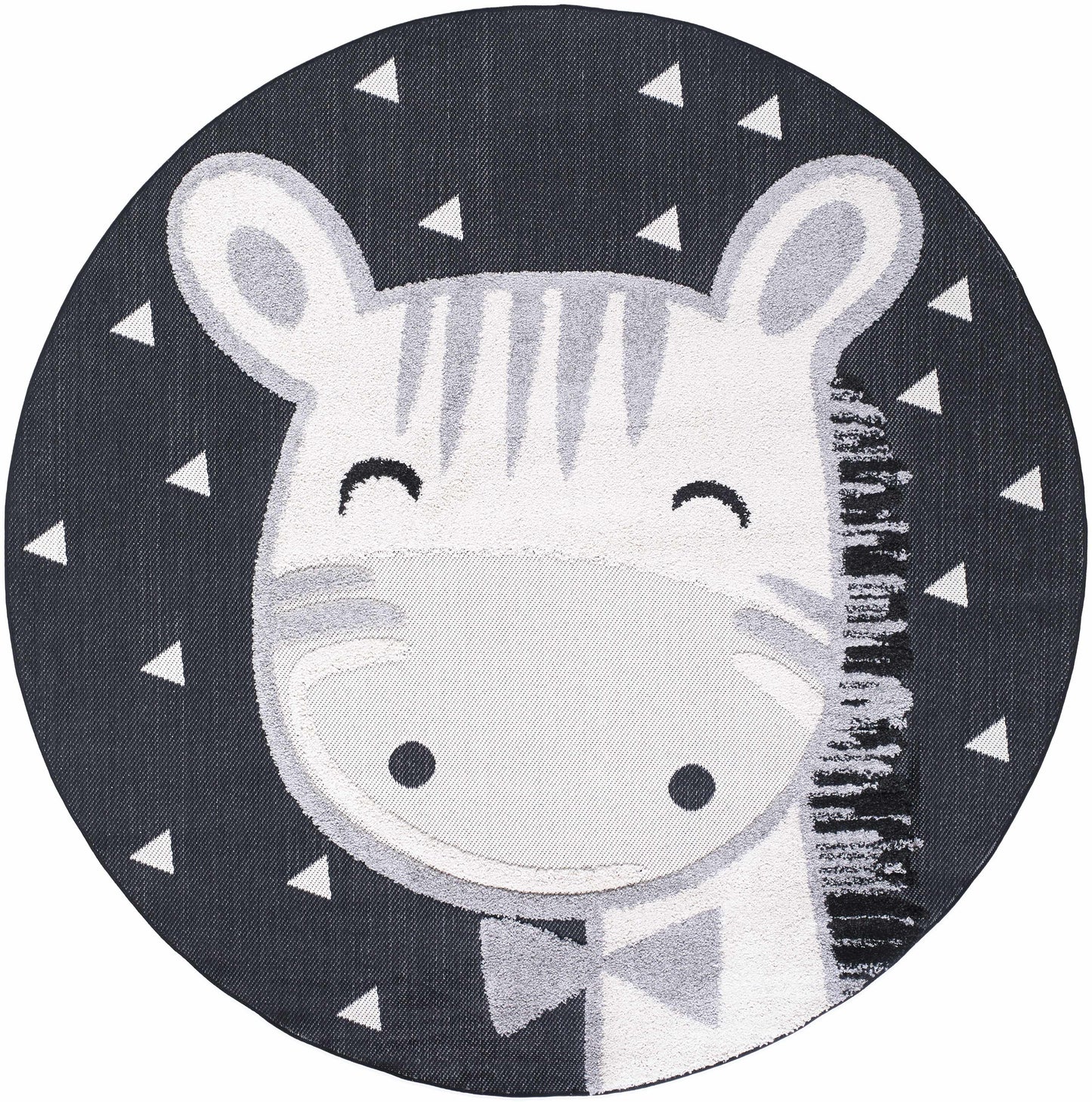 Kids Giraffe Bowtie Animal Print Nursery Area Rug