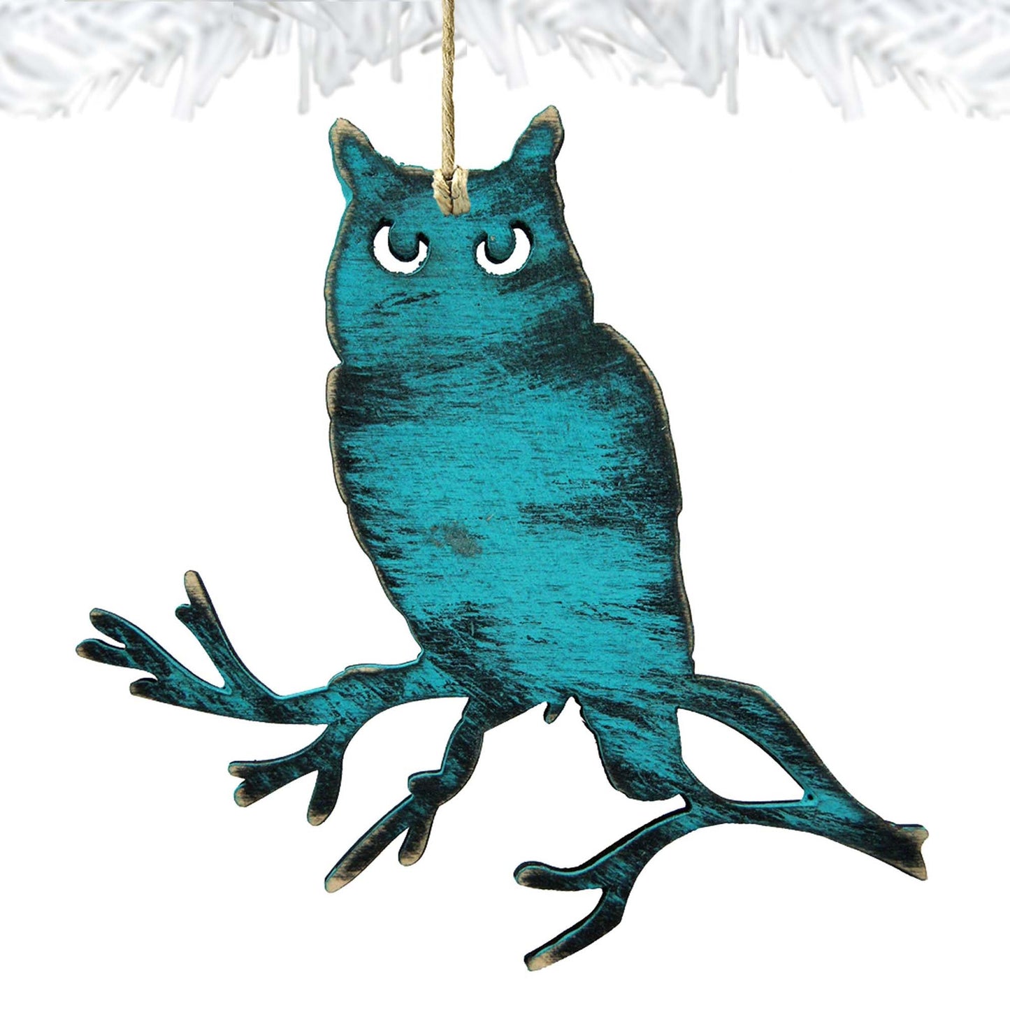 Rustic Owl Wooden Ornaments by Nature Wonders - Wildlife Holiday Decor - 8198218