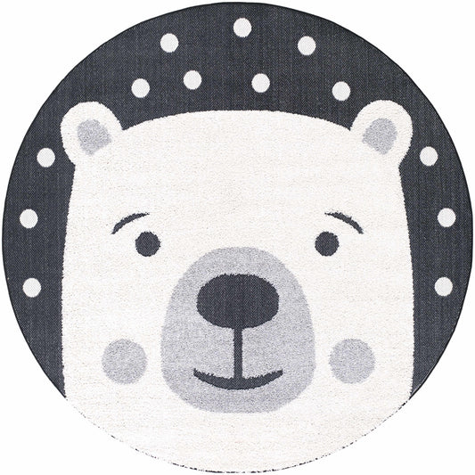 Kids Bear Animal Print Nursery Area Rug - Clearance